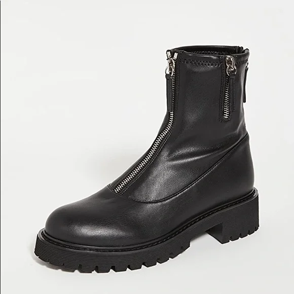 Giuseppe Zanotti Zip Up Combat Boots in Black Size 6.5 - Picture 9 of 13